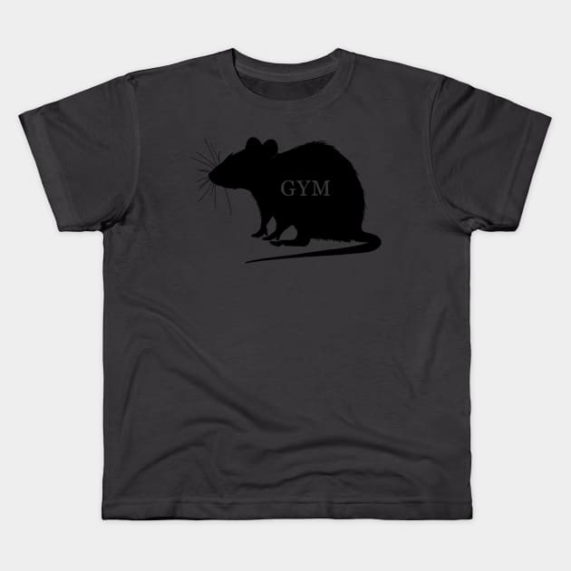 Gym Rat Kids T-Shirt by TheWanderingFools